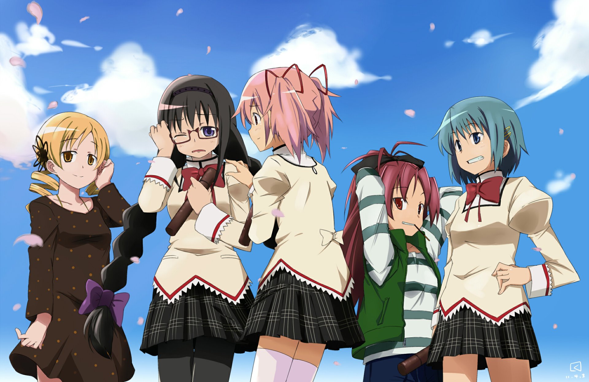 Download Sayaka Miki Kyōko Sakura Madoka Kaname Homura Akemi Mami Tomoe ...