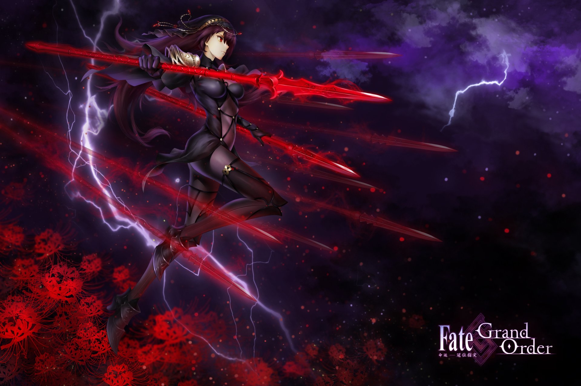 Fate Grand Order Lancer Scathach Scathach's Power - Fate/Grand Order 4K Ultra HD Wallpaper