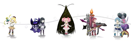 Oktavia von Seckendorff Sayaka Miki Kyōko Sakura Homura Akemi Mami Tomoe Anime Puella Magi Madoka Magica HD Desktop Wallpaper | Background Image