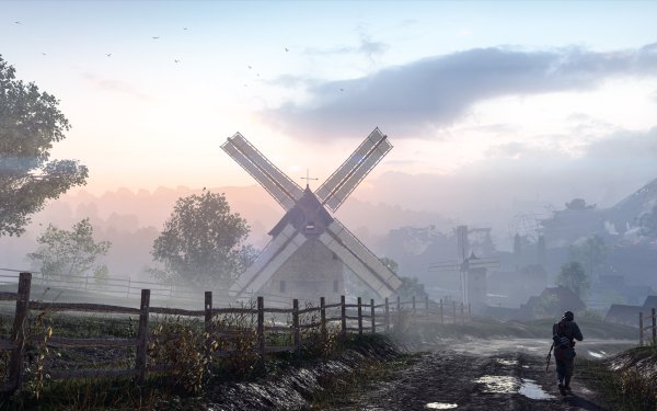Video Game Battlefield 1 Battlefield Soldier Windmill HD Wallpaper | Background Image