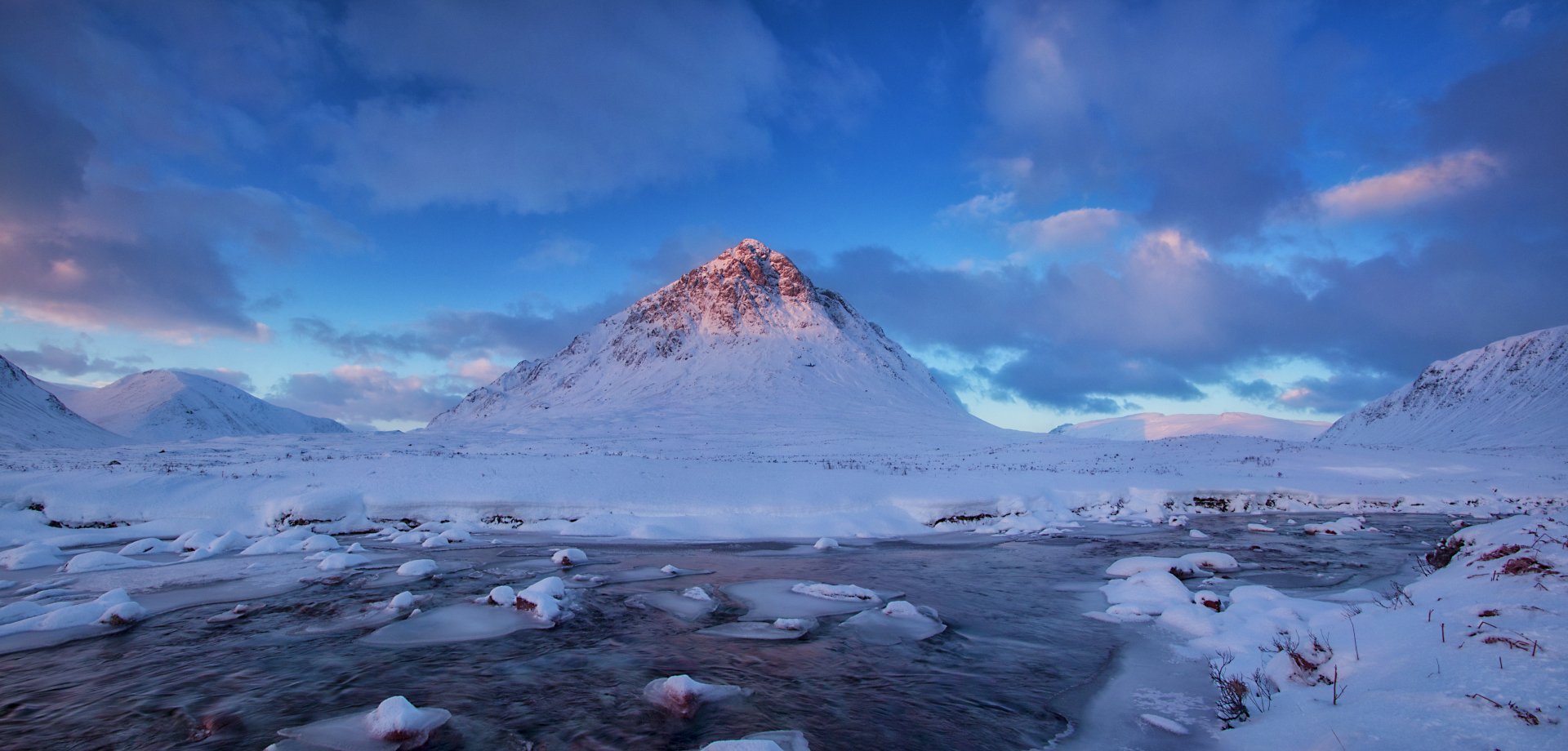 Download Snow Ice Frozen Lake Mountain Nature Winter Snowy Mountain 4k ...