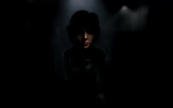 HD PC desktop wallpaper featuring Elizabeth from the video game BioShock Infinite: Burial at Sea, set against a dark, moody background.