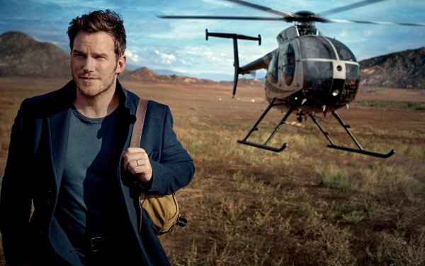 Celebrity Chris Pratt Actor American Helicopter HD Wallpaper | Background Image