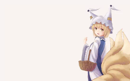 Ran Yakumo Anime Touhou HD Desktop Wallpaper | Background Image