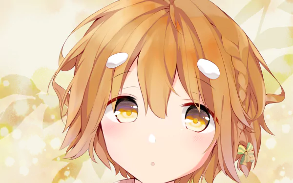 A vibrant HD wallpaper featuring Yoshino Koiwai from the anime Masamune-kun's Revenge, showcasing her expressive eyes and detailed hair against a soft, light background.