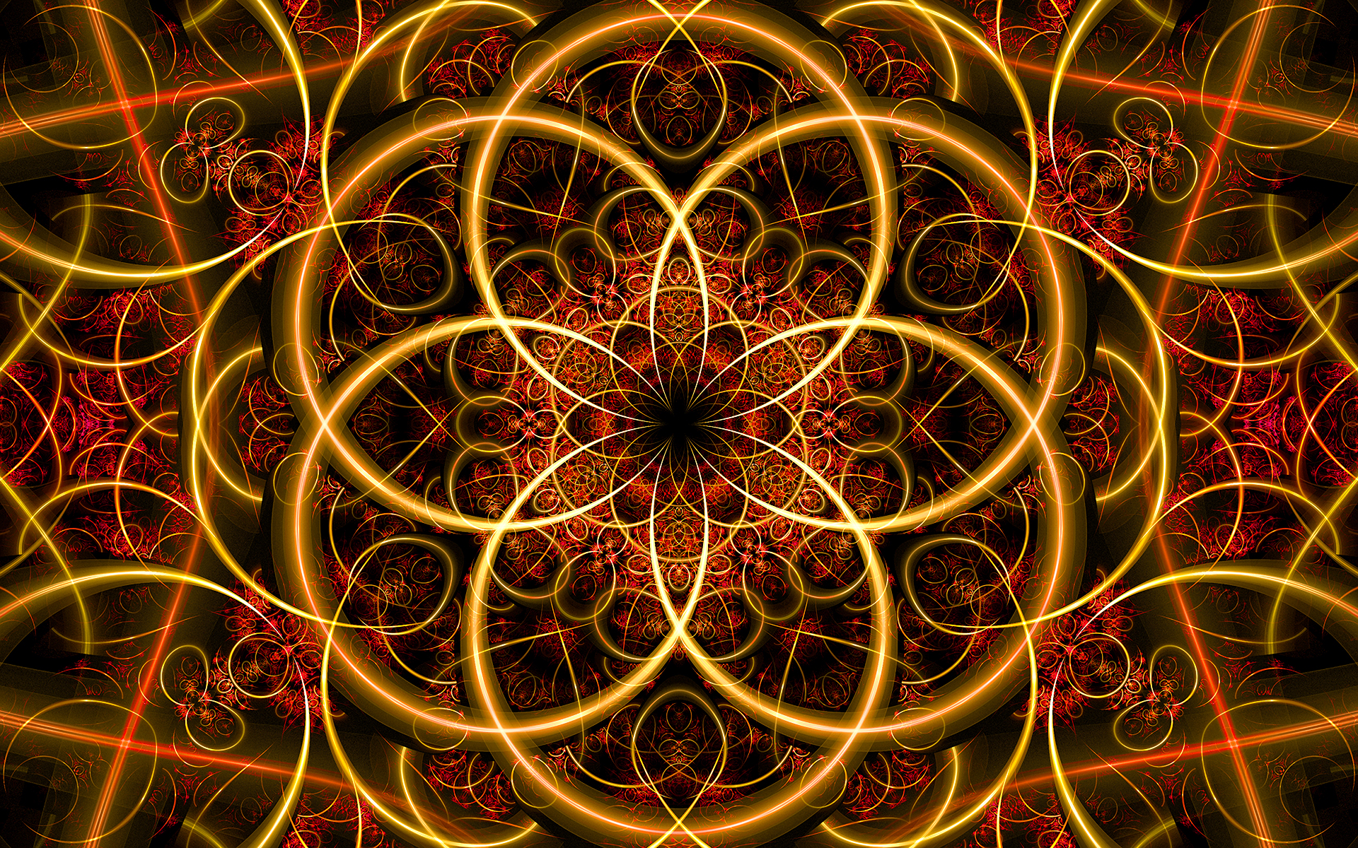 Download Red Abstract Fractal HD Wallpaper by Patricia Maschke