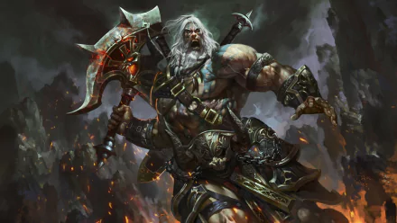 warrior Barbarian (Diablo III) video game Diablo III barbarian HD Desktop Wallpaper | Background Image