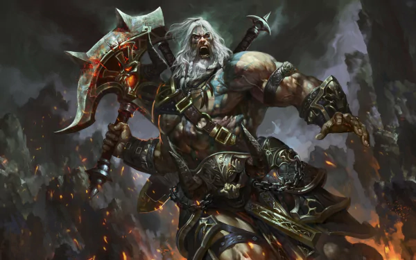 warrior Barbarian (Diablo III) video game Diablo III barbarian HD Desktop Wallpaper | Background Image