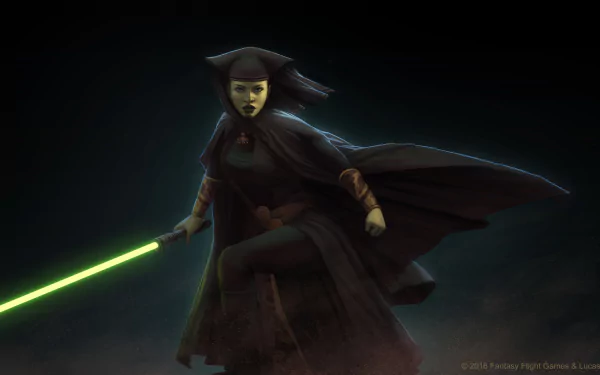 weapon green lightsaber lightsaber Jedi headdress Luminara Unduli movie Star Wars HD Desktop Wallpaper | Background Image