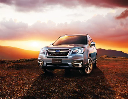 silver car car sunset SUV Subaru vehicle Subaru Forester HD Desktop Wallpaper | Background Image