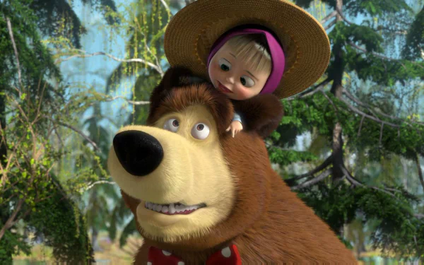 TV Show Masha and the Bear HD Desktop Wallpaper | Background Image