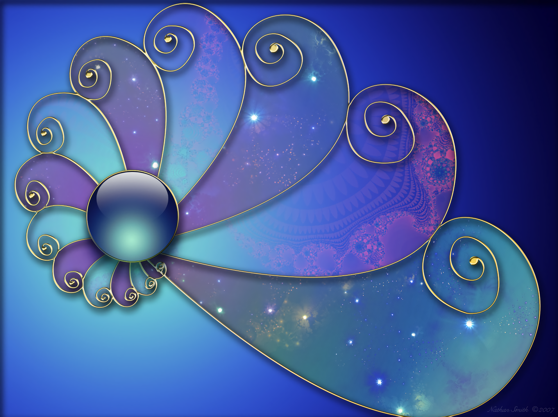 Download Purple Blue Artistic Design HD Wallpaper by Nathan Smith