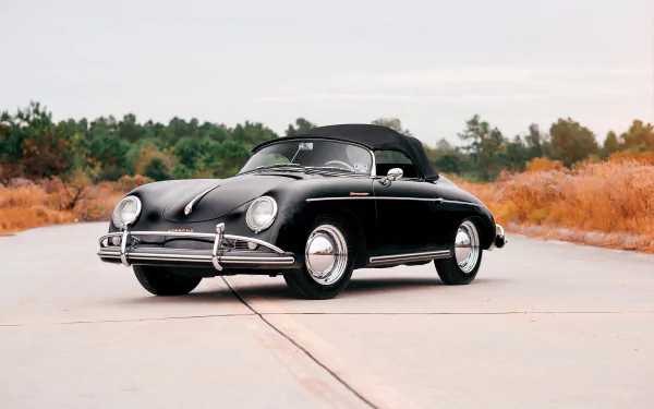 speedster car black car Porsche vehicle Porsche 356 HD Desktop Wallpaper | Background Image