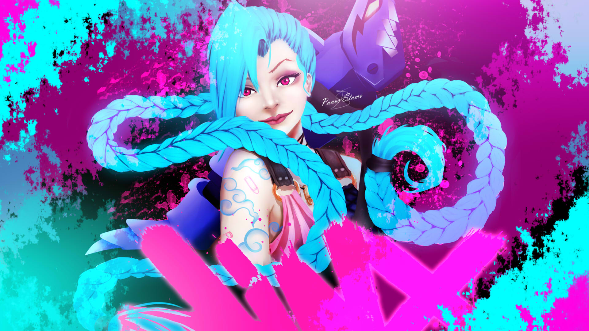 JINX from Panos Stamo HD Wallpaper | Background Image | 1920x1080