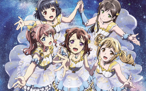 Anime BanG Dream! Tae Hanazono Arisa Ichigaya Kasumi Toyama Rimi Ushigome Saaya Yamabuki HD Wallpaper | Background Image