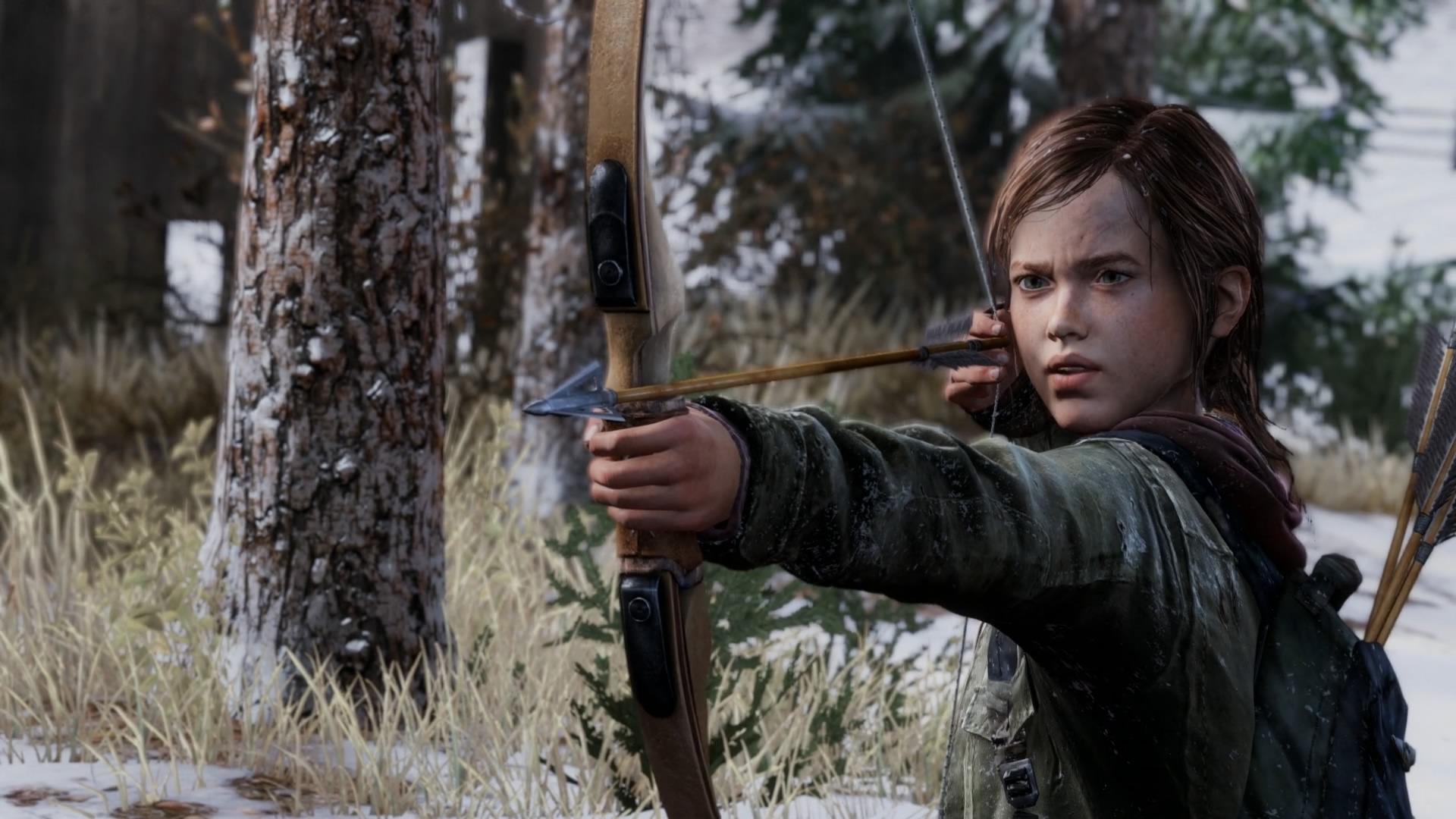 Papeis de parede 640x960 The Last of Us Arqueiros Ellie Arco arma