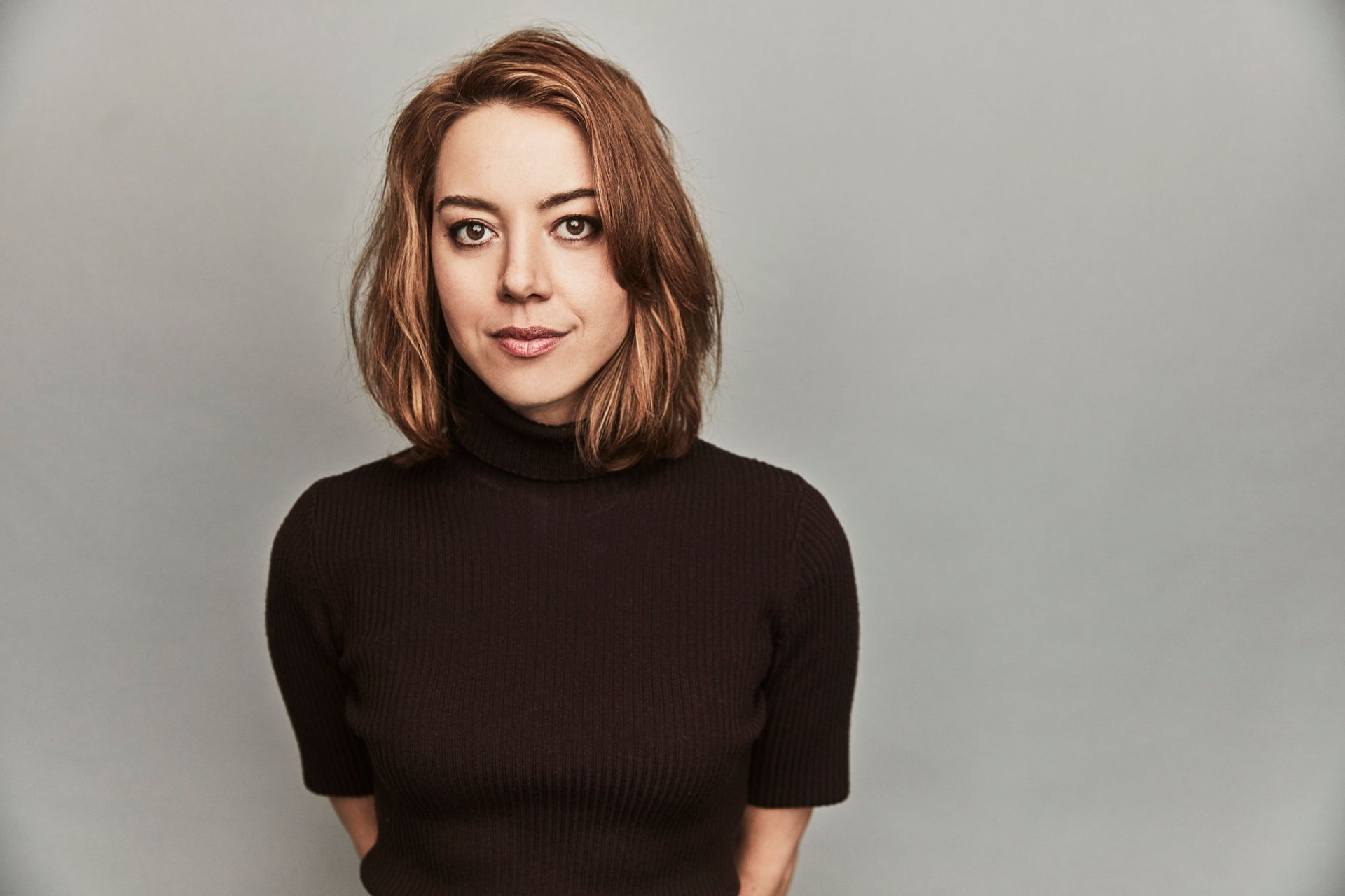 Download Brown Eyes Brunette American Actress Celebrity Aubrey Plaza HD Wallpaper