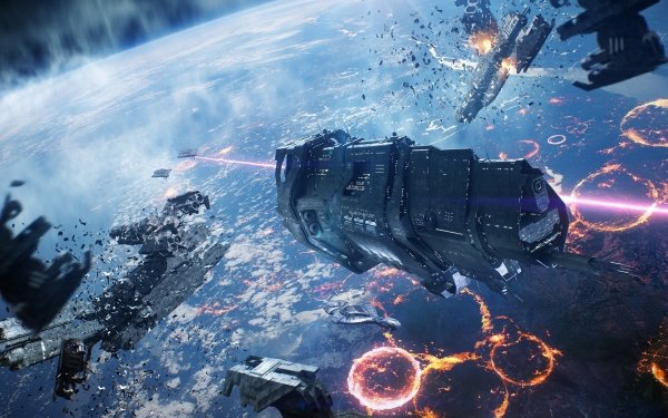 Video Game Halo Spaceship Planetscape Battle HD Wallpaper | Background Image