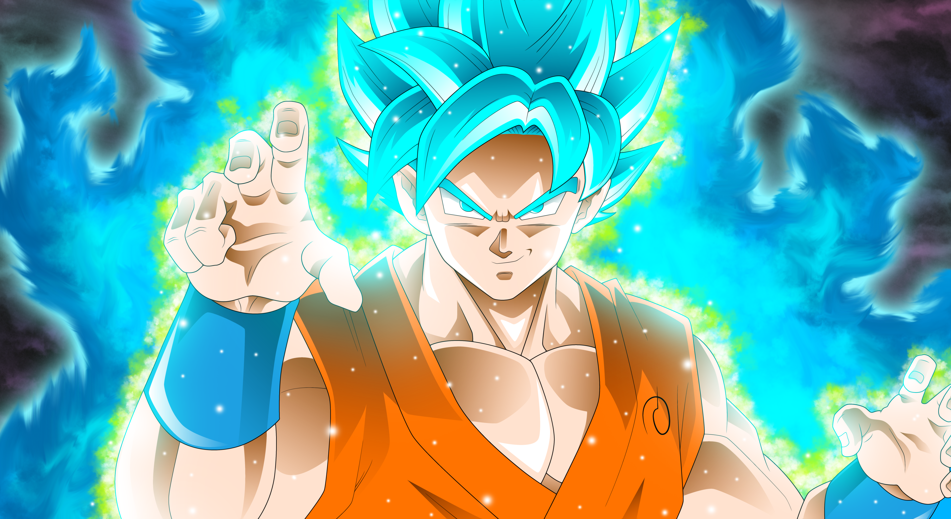 Goku, cartoon, dragon ball z, power, super sayan, HD wallpaper