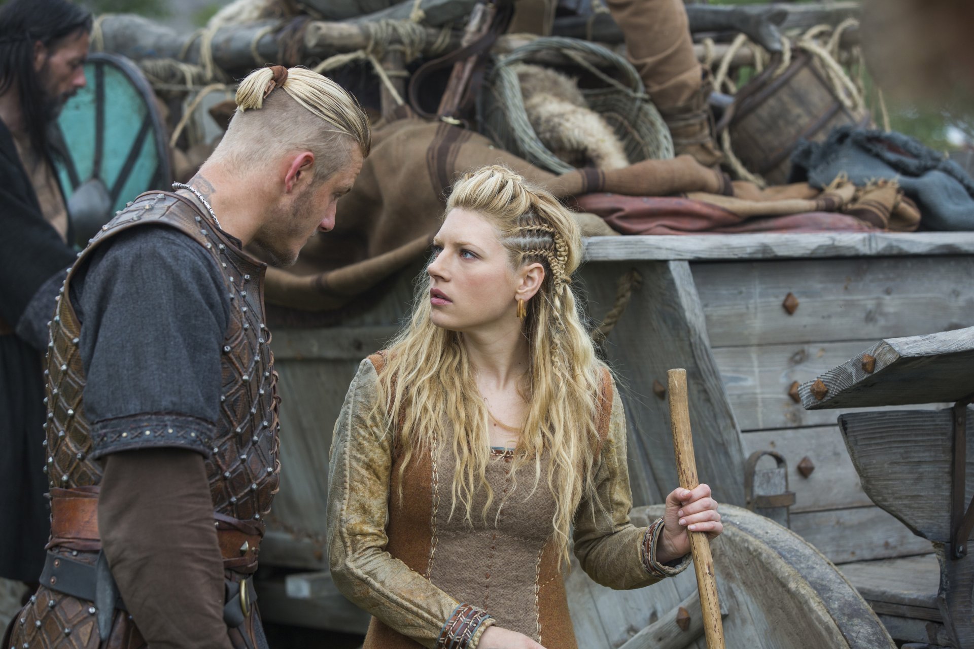 Download Bjorn Lothbrok Lagertha (Vikings) Katheryn Winnick Vikings (2013) TV Show HD Wallpaper