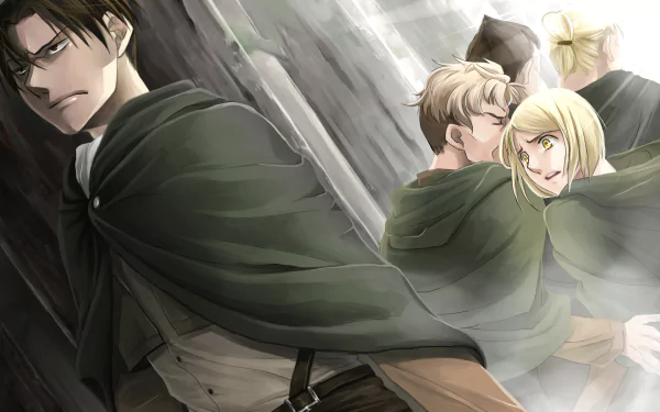 Gunther Schultz Erd Gin Oluo Bozado Petra Ral Levi Ackerman Anime Attack on Titan HD Desktop Wallpaper | Background Image