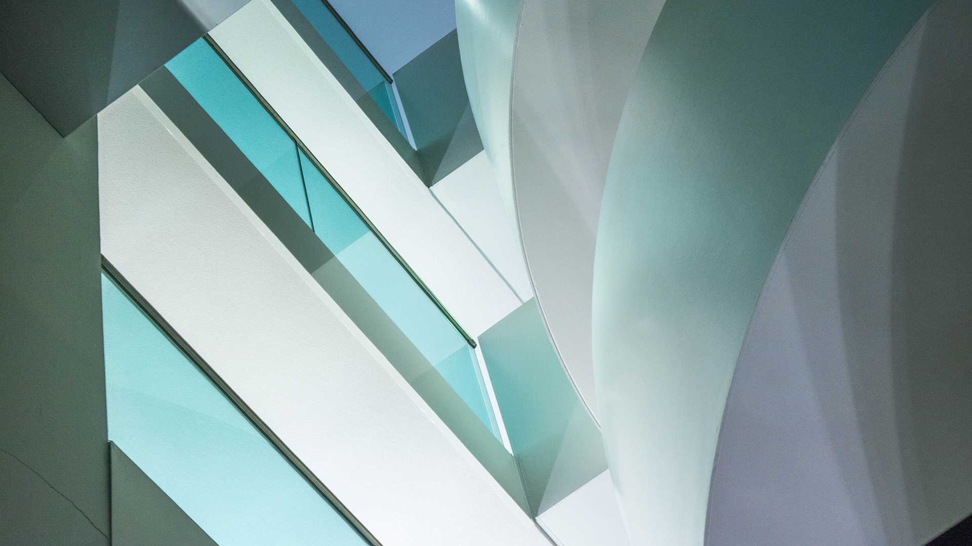 View of Download Glass Interior Building Man Made Architecture HD Wallpaper