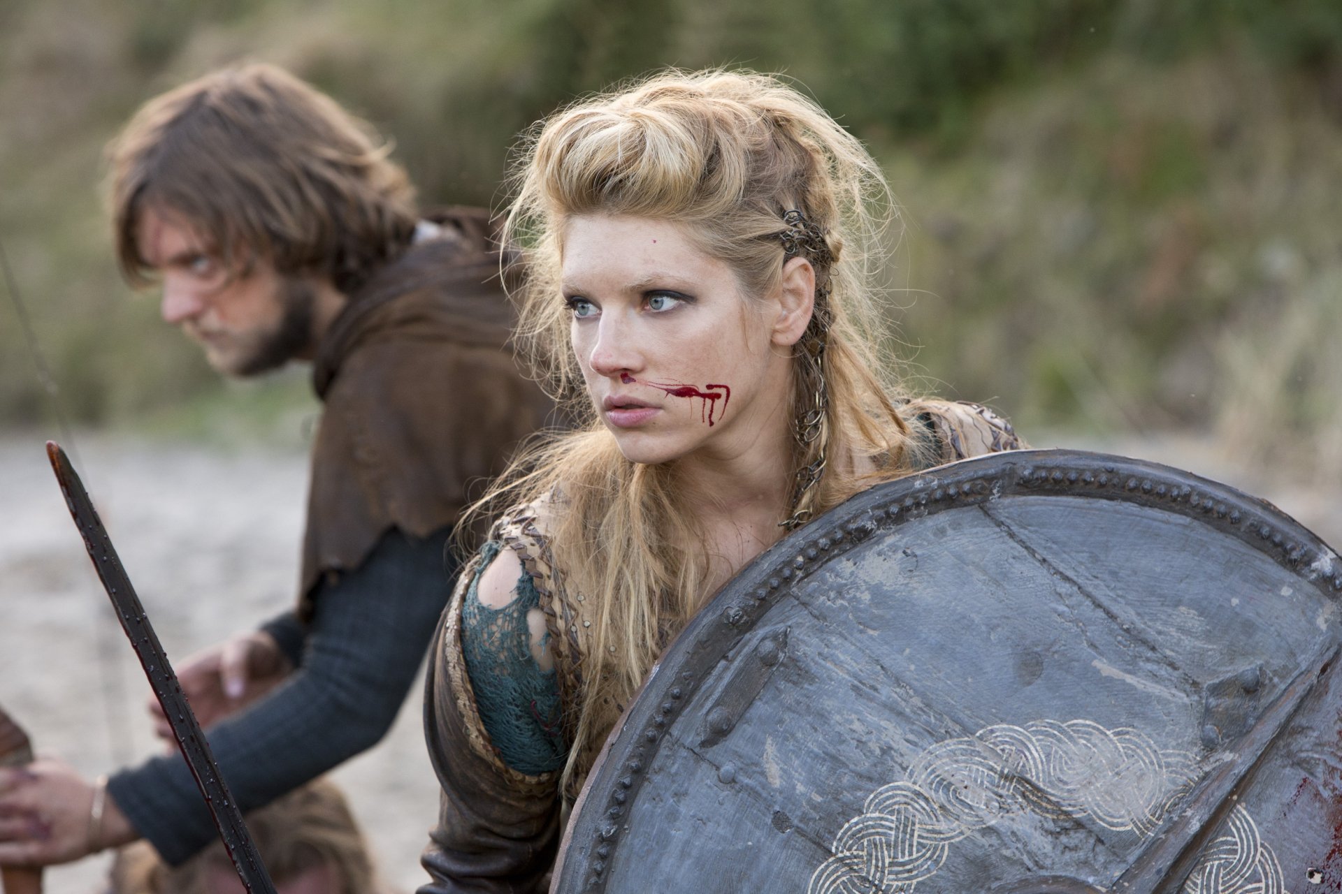 Download Katheryn Winnick Shield Lagertha (Vikings) Vikings (2013) TV Show HD Wallpaper