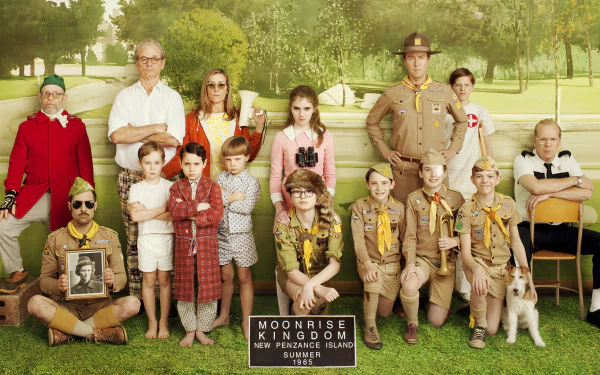 Bruce Willis Bill Murray Frances McDormand Edward Norton movie Moonrise Kingdom HD Desktop Wallpaper | Background Image