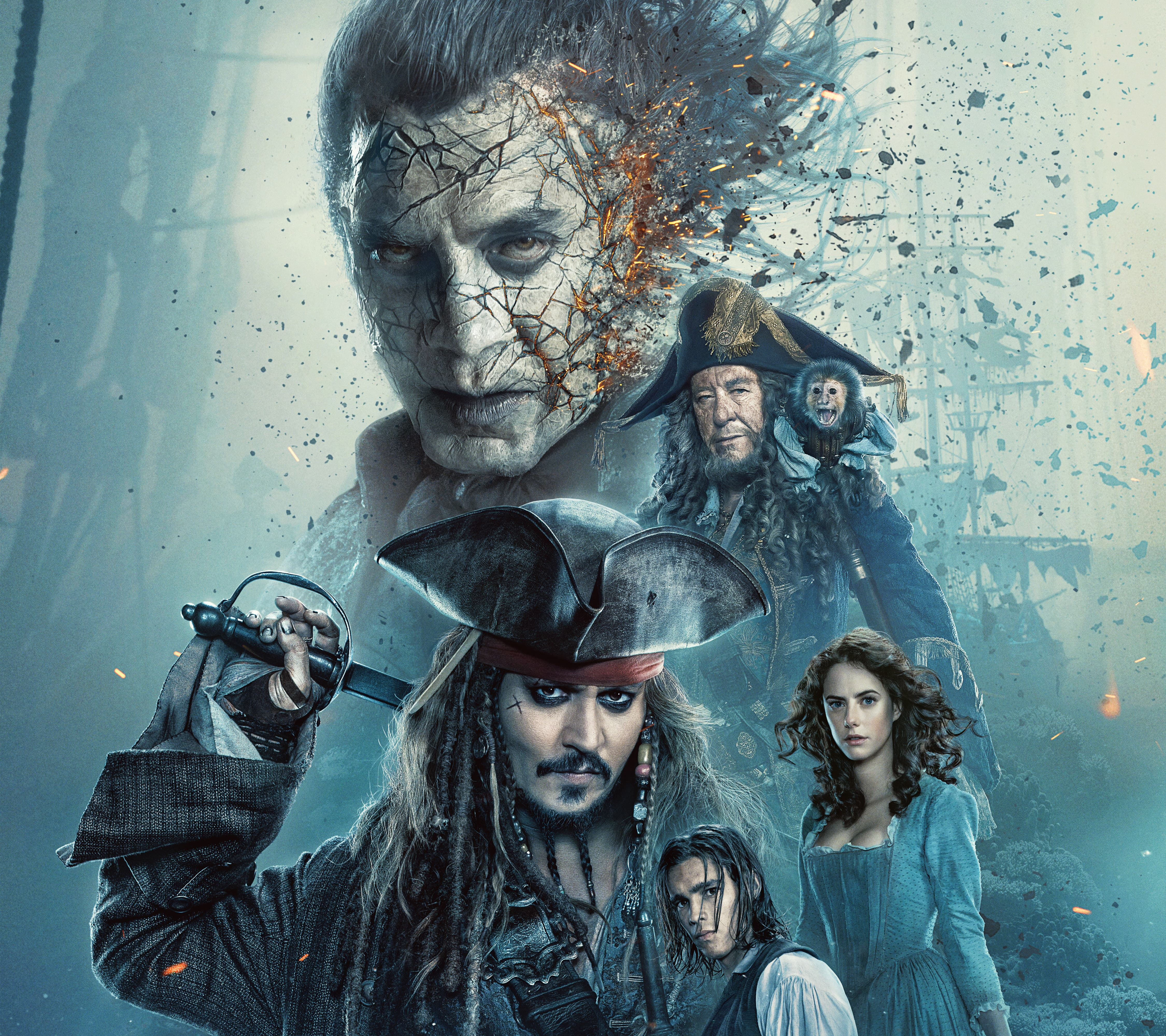 Movie Pirates Of The Caribbean: Dead Men Tell No Tales 4k Ultra HD Wallpaper