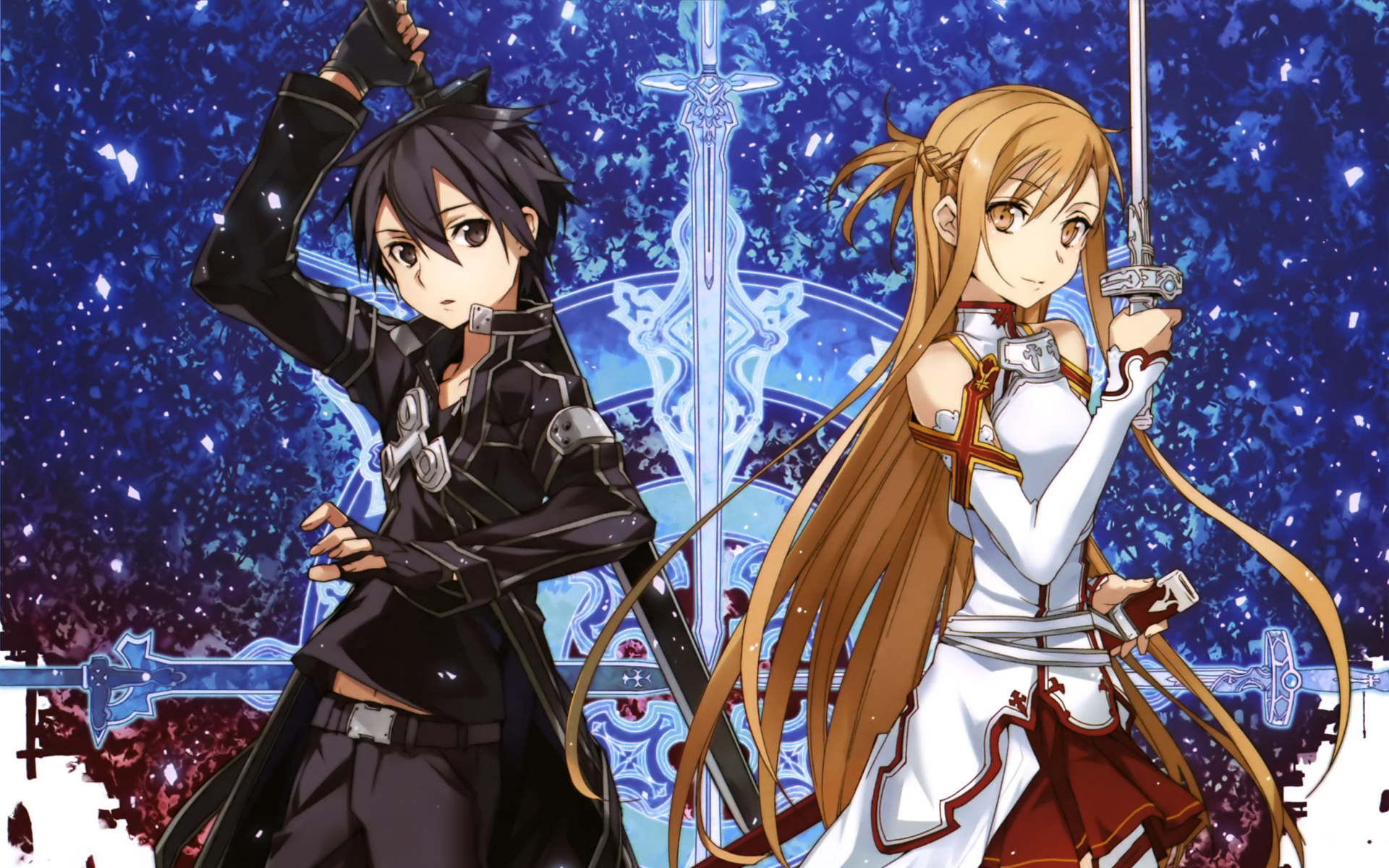 Sword Art Online HD Wallpaper Kirito & Asuna