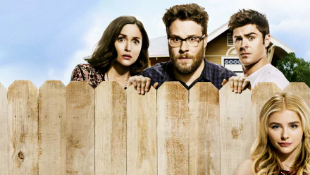 Chloë Grace Moretz Seth Rogen Rose Byrne Zac Efron movie Neighbors 2: Sorority Rising HD Desktop Wallpaper | Background Image