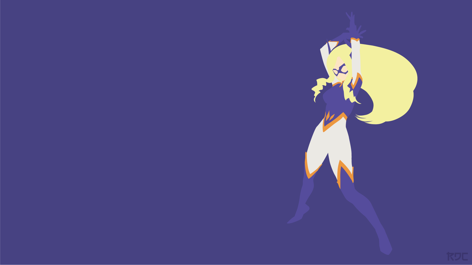 4K Ultra HD anime wallpaper featuring a stylized My Hero Academia character with a large weapon, set against a minimalist purple background.