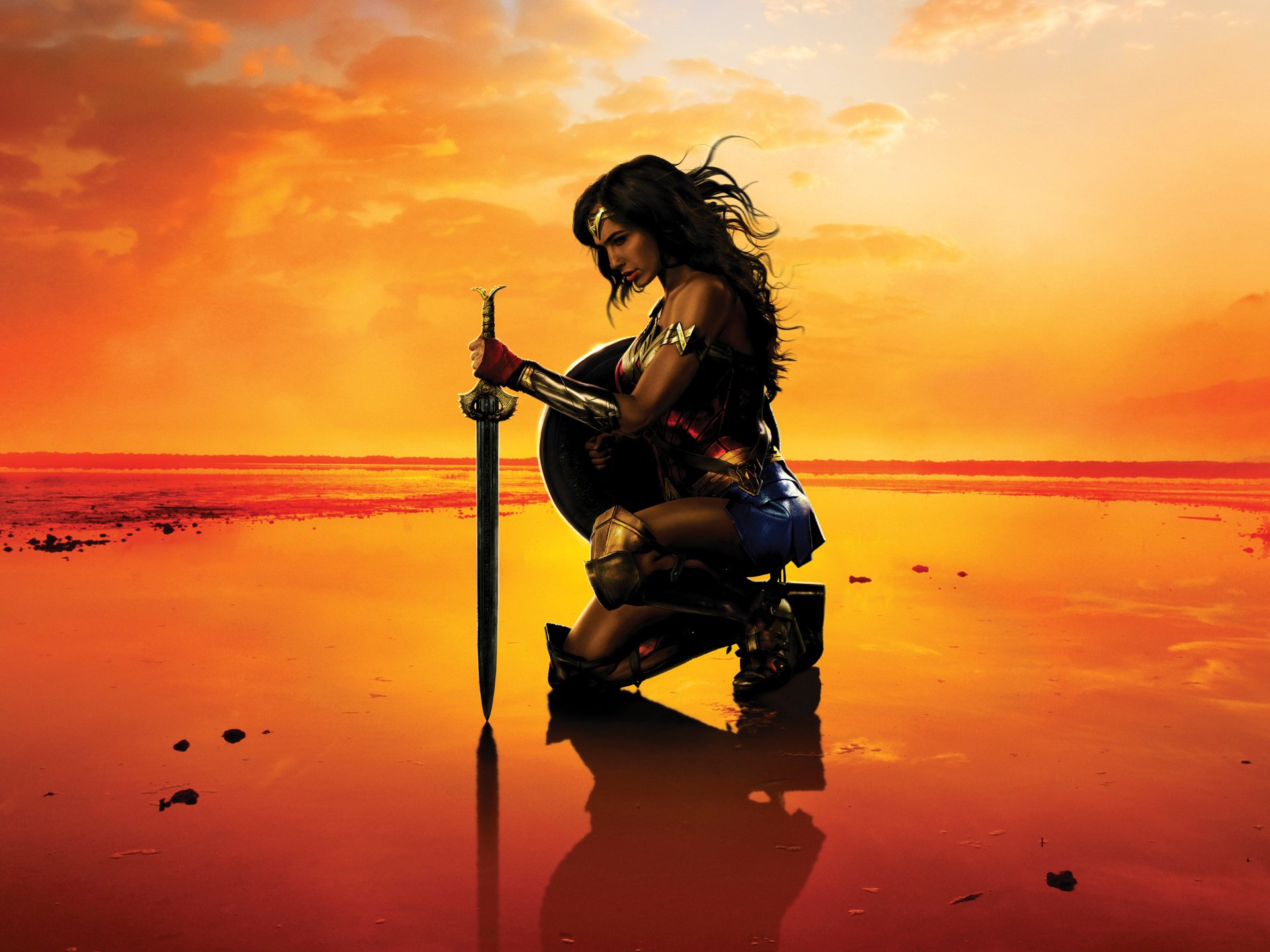 Download DC Comics Sword Gal Gadot Movie Wonder Woman  4k Ultra HD Wallpaper