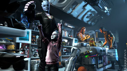 Commander Shepard Liara T'Soni video game Mass Effect HD Desktop Wallpaper | Background Image