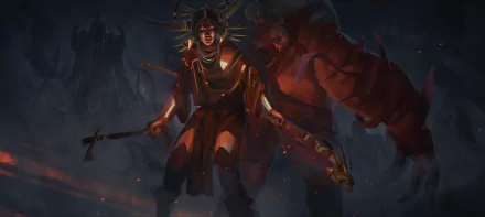 woman warrior Witch Doctor (Diablo III) video game Diablo III HD Desktop Wallpaper | Background Image