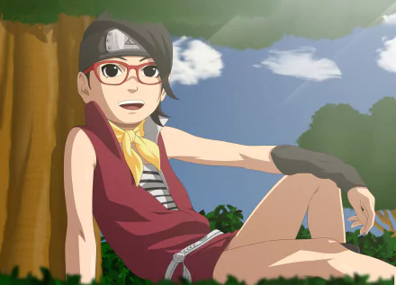 Sarada Uchiha Anime Boruto HD Desktop Wallpaper | Background Image
