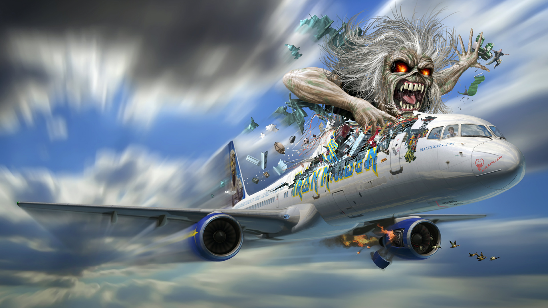 Download Music Iron Maiden HD Wallpaper