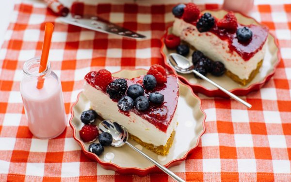 Food Dessert Cake Berry Still Life Blueberry Raspberry HD Wallpaper | Background Image
