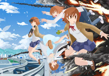 Last Order Misuzu Misaka Sisters (Toaru Majutsu no Index) Mikoto Misaka Anime A Certain Scientific Railgun HD Desktop Wallpaper | Background Image