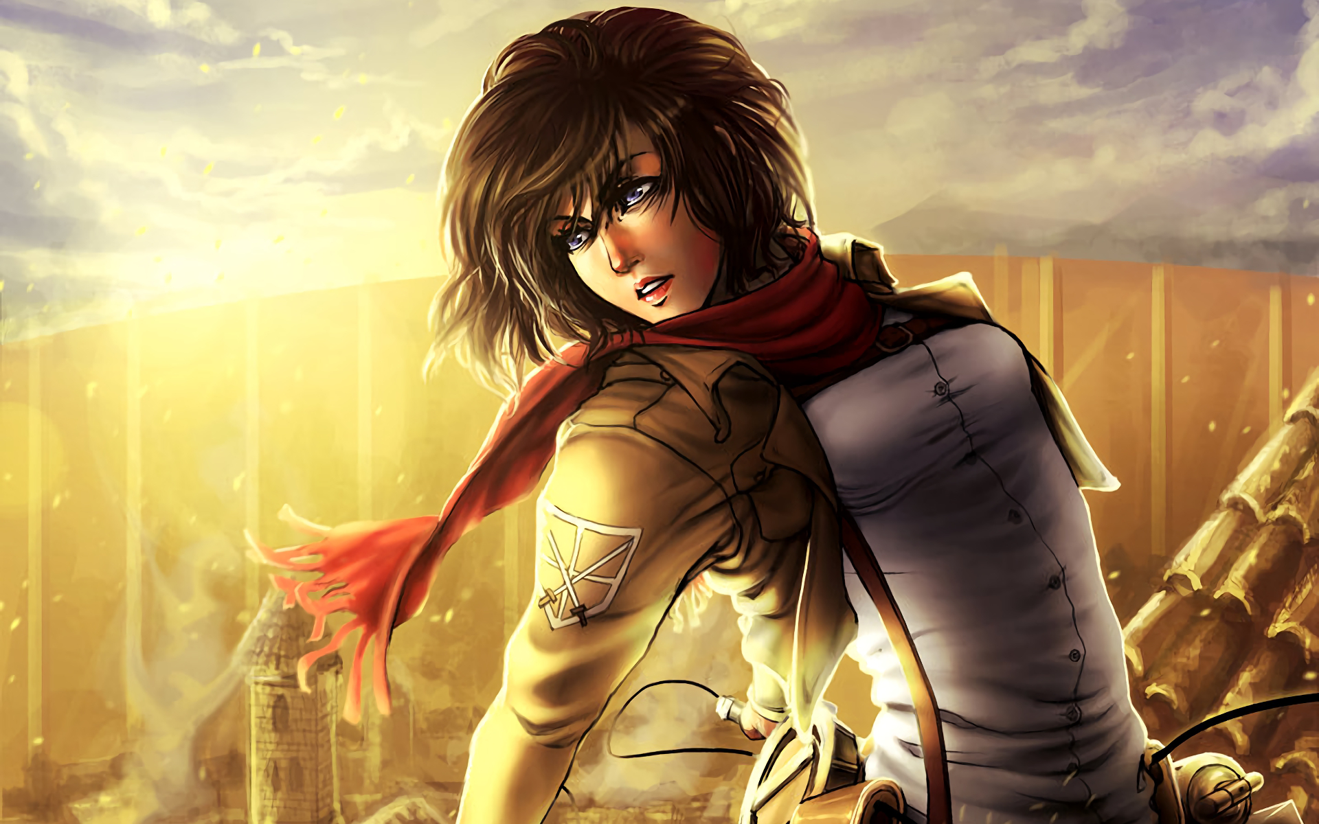 Download Mikasa Ackerman Attack On Titan Anime HD Wallpaper