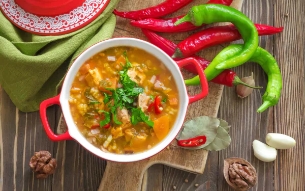 pepper food soup HD Desktop Wallpaper | Background Image