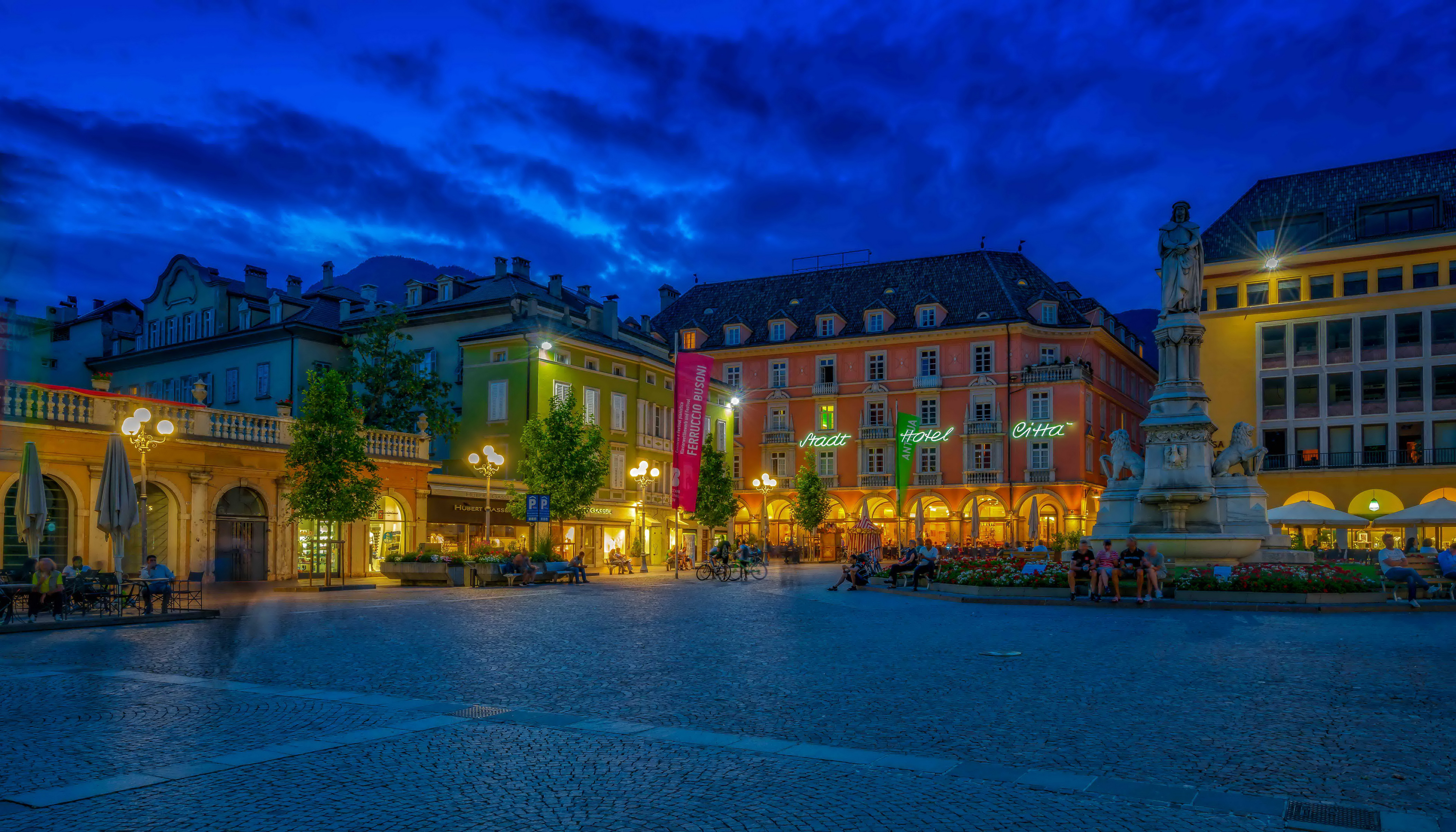 Town Square in Trentino, Italy by Klaus Mokosch
