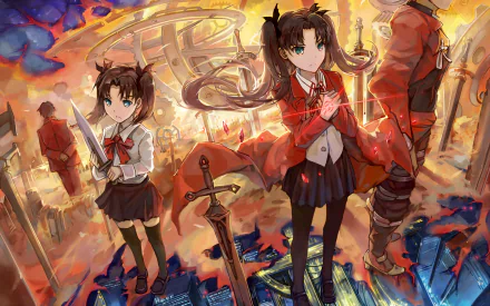 tokiomi tohsaka Archer (Fate/Stay Night) Rin Tohsaka Anime Fate/Stay Night: Unlimited Blade Works HD Desktop Wallpaper | Background Image