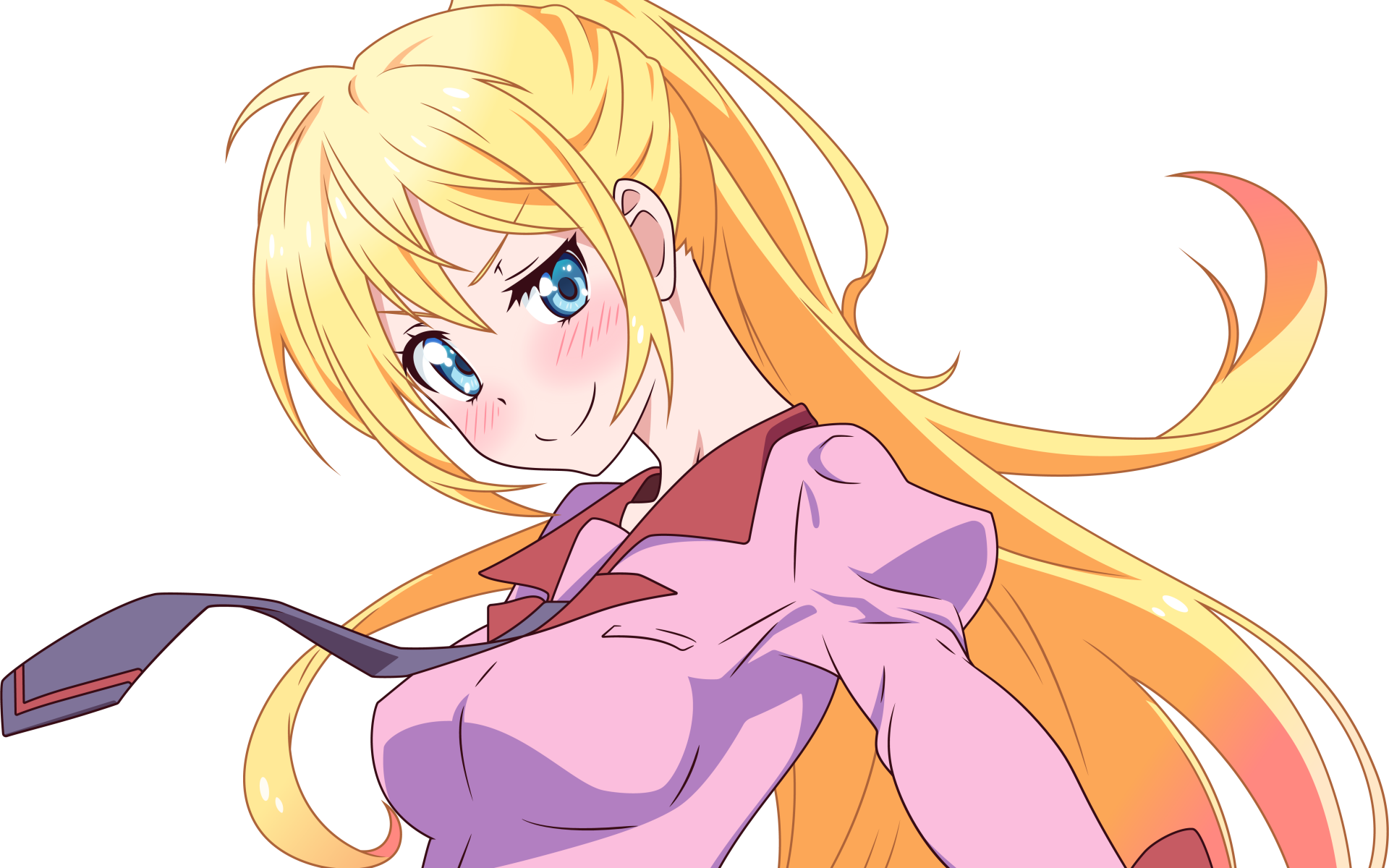 Download Nisekoi Monogatari (Series) Chitoge Kirisaki Anime Crossover 4k Ultra HD Wallpaper