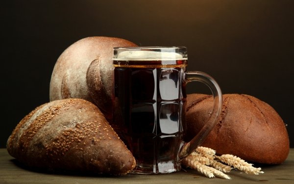 Food Beer Drink Glass Bread Still Life Alcohol HD Wallpaper | Background Image