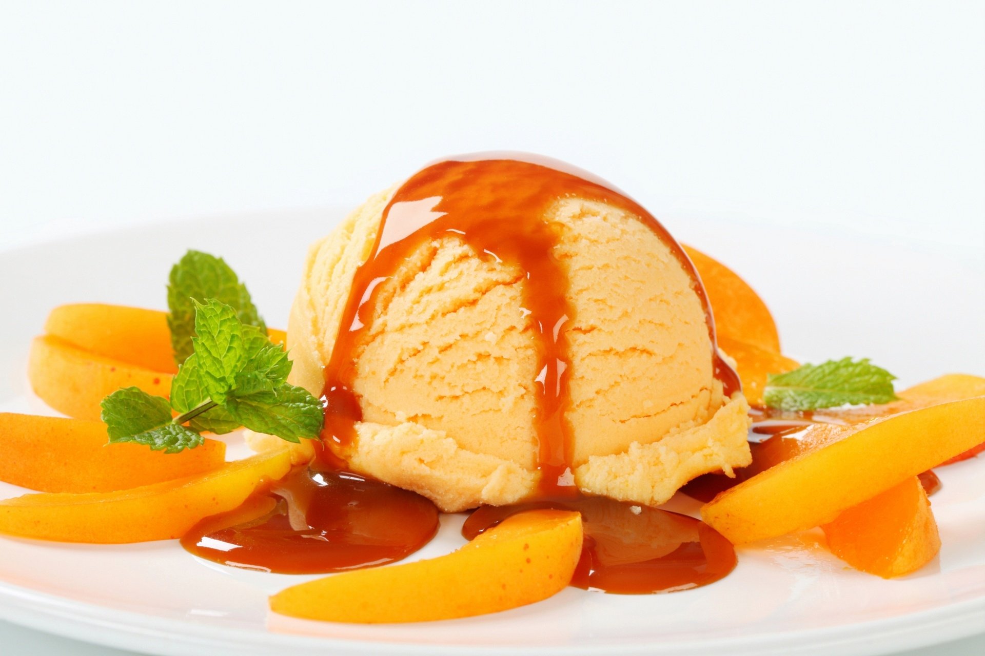 Download Mango Fruit Dessert Food Ice Cream HD Wallpaper