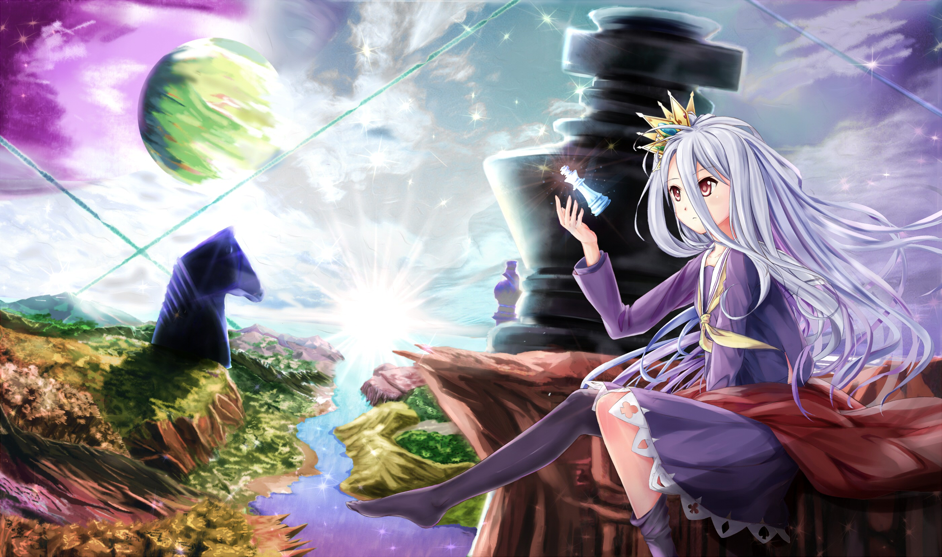 No Game No Life Tome 3 No Game No Life Fondo de pantalla HD | Fondo de Escritorio | 1920x1136 | ID:818216 - Wallpaper Abyss