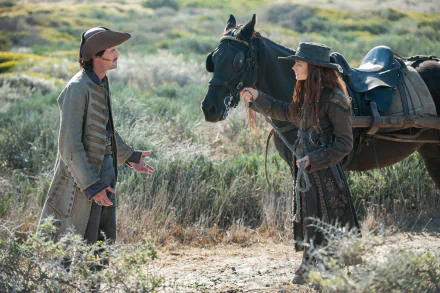 Jack Rackham (Black Sails) Toby Schmitz Anne Bonny (Black Sails) Clara Paget TV Show Black Sails HD Desktop Wallpaper | Background Image