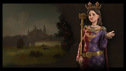 Poland Jadwiga of Poland video game Civilization VI HD Desktop Wallpaper | Background Image