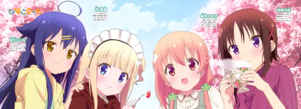 Kuina Natsukawa Chiaki Hagino Mayuki Hiiragi Hinako Sakuragi Anime Hinako Note HD Desktop Wallpaper | Background Image